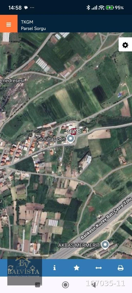 Karesi Üçpınar Mah. 603 M2 Satılık İmarlı Arsa